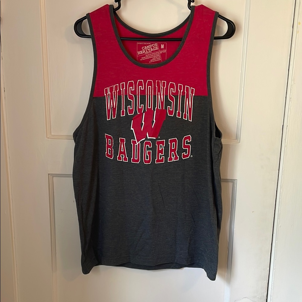 Campus Heritage Red Tee with Gray Trim